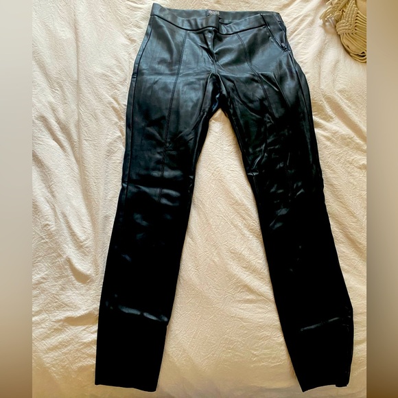 Zara faux leather Black legging - Picture 1 of 3